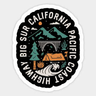 Big Sur Camping Sticker